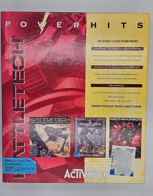 Vintage 1992 Activision Battletech Powerhits Big Box PC Game --VERY GOOD - Image 1 of 4