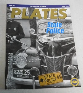 ALPCA PLATES Magazin Juni 2015 Staatspolizei Nummernschilder - Bild 1 von 1