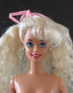 Barbie 1994 Butterfly Princess Blonde Crimped Hair Superstar Face Nude Doll - Bild 1 von 9