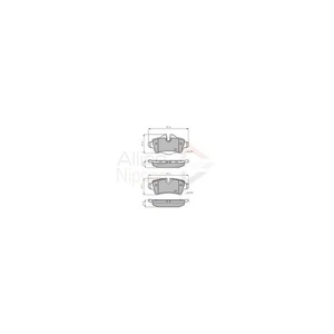 Pastillas de freno traseras Allied Nippon para Mini Cooper/Clubvan/Clubman 1.6 (2006-2015) - Imagen 1 de 1