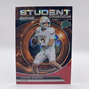 Quinn Ewers 2024 Prizm Selecciones del Draft Fútbol Rojo Hielo agrietado Orientación Estudiantil - Imagen 1 de 5