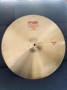 [Very nice] 1981-1986 PAISTE 2002 20” Crash Cymbal Red Label Made In Germany - Zdjęcie 1 z 7