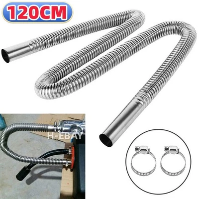 NEU Edelstahl Diesel Abgasschlauch Für Air Heater Standheizung Abgasrohr 120cm - Bild 1 von 4
