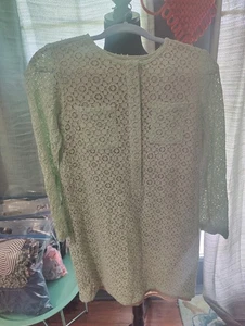 Victoria Beckham Lace Mint Green Dress Kids XL - Picture 1 of 5