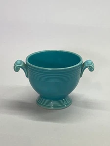 Azucarero turquesa Fiesta vintage ~ asas de desplazamiento (sin tapa) - Imagen 1 de 4