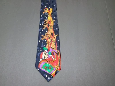 Corbata de seda de Navidad Disney para hombre Mickey Mouse Pluto Rodolph tienda Disney Foto 1 de 4