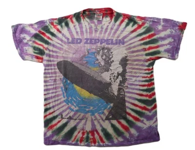 Camiseta Top DE COLECCIÓN 90s Myth Gem US Adulto XL Tie Dye LED ZEPPELIN ANGUSTIADA Foto 1 de 4