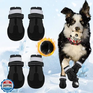Hundeschuhe für große kleine mittelgroße Hunde warme rutschfeste schützende Hundestiefel für - Bild 1 von 4
