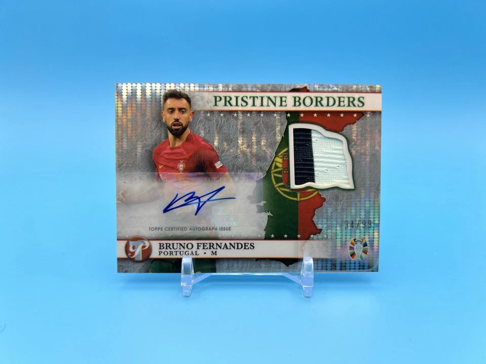 Parche automático Topps Pristine Road To UEFA EURO BRUNO FERNANDES 2023/99 Borders Foto 1 de 3