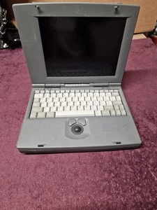 Ordinateur portable vintage 9,5" Intel Dx2 années 90-20 disquette, trackball - défectueux pour pièces - Photo 1/11