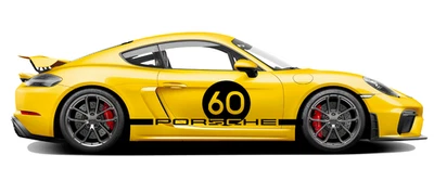 Juego de calcomanías gráficas laterales clásicas deportivas personalizadas Porsche Cayman 2015-2025 718 981 Foto 1 de 4
