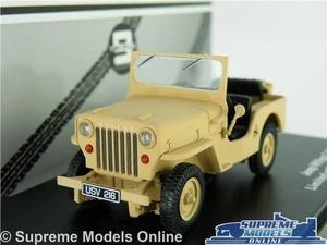 WILLYS JEEP MODEL CAR ARMY MILITARY AMERICAN 1:43 SCALE DESERT SAND BEIGE R0 - Picture 1 of 5