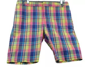Pantalones cortos de golf Ralph Lauren talla 10 para mujer con estampado multicolor a cuadros ropa activa - Imagen 1 de 7