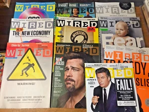 Wired Magazine Lot 10 Issues 2009 2010 Tech Technology Science - Picture 1 of 12