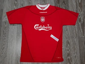 Maglia Henchoz #2 Liverpool Maglia Calcio Reebok L Maglia Rosso Kit Calcio - Foto 1 di 5