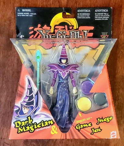2002 MATTEL SERIES-1 YU-GI-OH! DARK MAGICIAN FIGURE AND ONE DARK MAGICIAN CARD Cover