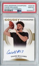 2022 Goodwin Champions Caleb Williams Goudey Rookie Auto #GA-CW PSA 10 TROJANS
