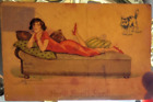 April Fools' Day Hold To Light Woman (Cat) Vintage Postcard Used Latvia 774
