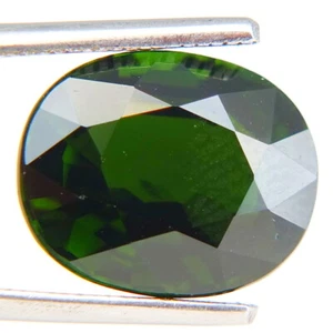 Shola Genuine 6.94 Ct Natural Deep Green Verdelith Tourmaline from Brazil - Picture 1 of 2