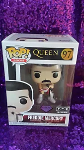 Funko Pop Rocks Queen Freddie Mercury #97 - Diamond Collection FYE Exclusive - Bild 1 von 3