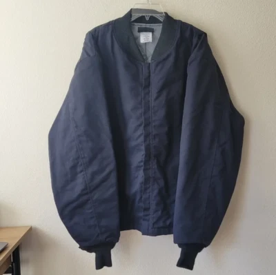 Workrite FR Jacket Men XL Black Nomex Flame Resistant Workwear Bomber Coat - Image 1 of 4