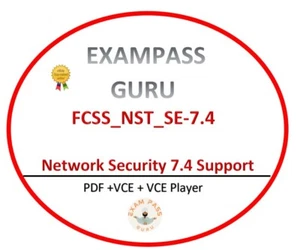 FCSS_NST_SE-7.4 Network Security 7.4 Support exam dumps! 66QA! AUGUST UPDATE - Picture 1 of 1