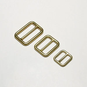 2pcs Solid Brass Slider Tri-Glide Rectangle 11/16" , 1" ,1-1/4" - Picture 1 of 7