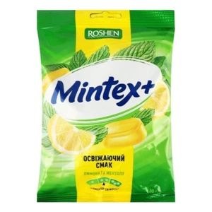 Ukrainian Sweets ROSHEN Caramel Hard Candy "Mintex+" Lemon + Menthol 140g 5oz - Picture 1 of 2