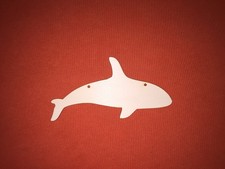 10 ORCA / KILLER WHALE 15cm SHAPE WOODEN PLAQUE SEASIDE GIFT HANGING CRAFT TAG