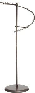 Clothing Rack Boutique Spiral Clothes Garment Retail Store Finial 29 Ball Steel - Picture 1 of 9