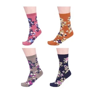 THOUGHT (BRAINTREE) BAMBOO LADIES' SOCKS - ARYA FLORAL SPW772 - BNWT - Foto 1 di 14