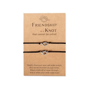 2Pcs Best Friend Bracelets for Women Teen Girls Friendship Bracelet for 2 Sister - Picture 1 of 6