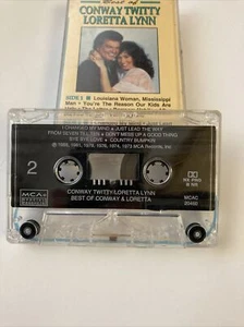 1988 Release “Conway Twisty & Loretta Lynn" The Best Of" MCA Cassettes TESTED 👍 - Picture 1 of 6