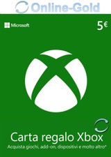 5 EUR - Carta regalo Xbox Codice digitale €5 Euro prepagato Xbox Live - [IT][EU]