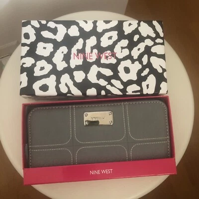 Cartera Mujer 8" Cremallera Nine West 15 Compartimentos Bolsillos Foto 1 de 4