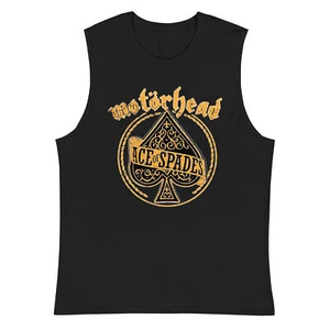 Motorhead Ace of Spades Vintage Style Muscle Tank Tee Black Heavy Metal S-2XL - Picture 1 of 6
