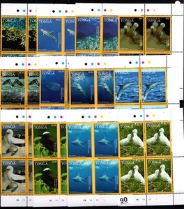 LH 4X TONGA - MNH - BIRDS, DOLPHINS, CORAL - Picture 1 of 1