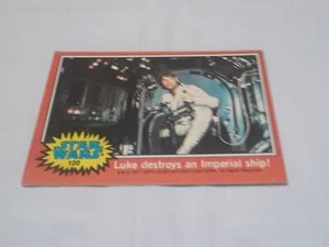 1977 Topps Star Wars Red series #120 Luke destroys an imperial ship - Picture 1 of 2