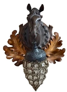 Vintage Electric Wall Sconce - Horse Equestrian Theme - Picture 1 of 5