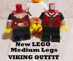 New LEGO VIKING costume Outfit Fur Collar Copper Axe Necklace Horn Bugle Unisex - Picture 1 of 2