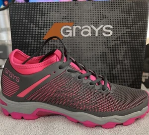 Grays Hockey – Schuhkäfig AST grau/pink – Damengröße US 10 – neu im Karton - Bild 1 von 10