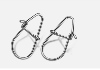 Conector de señuelo de bloqueo doble de acero inoxidable broches de presión Crankbait de 50 ~ 200 piezas Foto 1 de 4