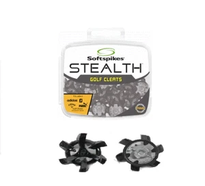 GOLF SPIKES - Softspikes STEALTH with PINS locking Cleat Spike Kit - 18 pieces - Picture 1 of 3