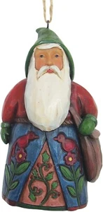 Jim Shore FOLKLORE SANTA WITH BAG HANGING ORNAMENT 4058771 NEW - Picture 1 of 1