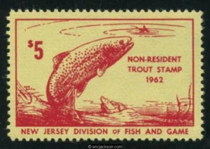 NJ Trout 20 mint, NH, VF - Picture 1 of 1