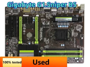 Gigabyte G1.Sniper B5 Desktop Motherboard Intel B85 LGA 1150 DDR3 32G ATX Used - Picture 1 of 8