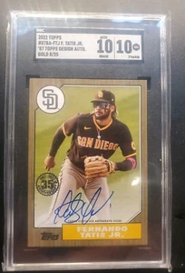 2022 Topps 87BA-FTJ F. TATIS JR 87 Topps Design (GOLD AUTO /25 ) - Picture 1 of 3