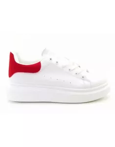 SCARPE DONNA MODELLO McQueen SENZA MARCA BIANCHE E ROSSO NUMERO 38 - Imagen 1 de 1