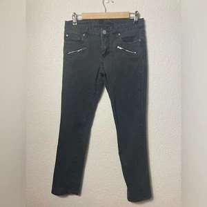 Kut from the Kloth black jeans size 6 zipper accent straight cut - Picture 1 of 7