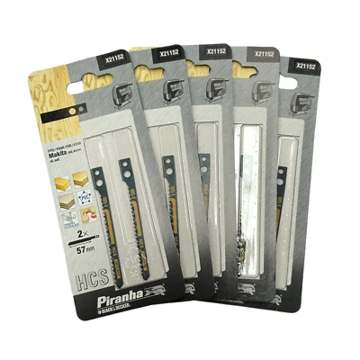 10 Piranha X21152 Hcs Scie Sauteuse Lames Bois ,Aggloméré & PVC Pour Older - Image 1 of 3